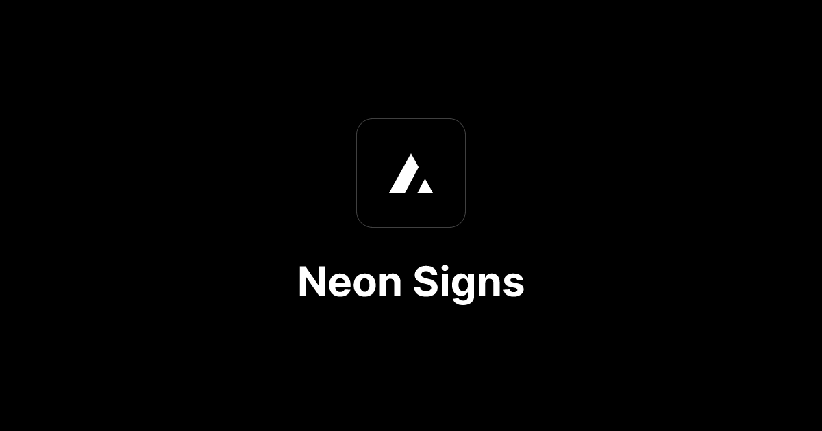 Custom Neon Signs — Design Your Own LED Neon Sign Online